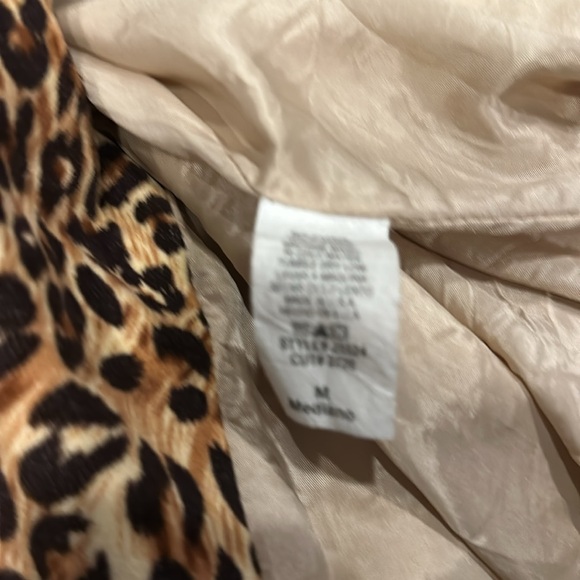 Final Touch Leopard print Coat fully lined M - Picture 5 of 5